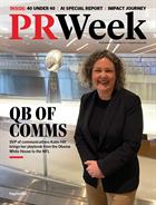 Cover of the PRWeek September/October 2024 Digital Edition displaying the NFL's Katie Hill