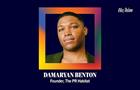 Headshot of Damaryan Benton with pronouns he-him