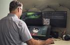A person is seen using Autodesk software animating a CGI cartoon cat