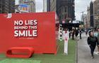 Colgate pop-up activation in New York City