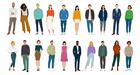 Clip art of diverse people 