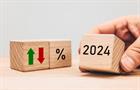 Blocks with up and down arrows, a percentage sign, and the number 2024