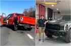 Collage of Ford Raptor after an accident and a new Ford Raptor