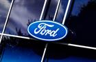 Picture of the Ford logo on a building