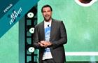 Travis Kelce speaks onstage during Amazon's Upfront 2025 Presentation at Beacon Theatre