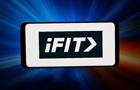 Smartphone displaying iFit logo