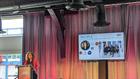 (Image of Kelli Richardson Lawson speaking at PRWeek's Women of Distinction event.