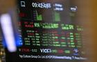 Image of the big board from the New York Stock Exchange