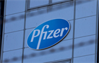 Image of Pfizer's logo against a building