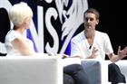 Cosmopolitan editor-in-chief Joanna Coles talks to SnapChat's Evan Spiegel