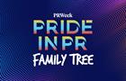 Pride in PR Family Tree wordmark