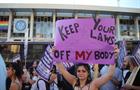 Pro-choice activists in Greece