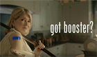 Screenshot of Martha Stewart in a boster campaign