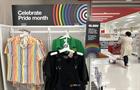 Pride apparel display at Target