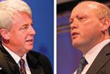 Health secretary Andrew Lansley (left) and Professor Steve Field (right): GP commissioning rethink (Photographs: P Hill)