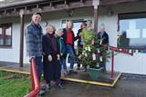 Staff and patients from Bishop's Castle Medical Practice in Shropshire