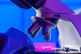 Clinical trials: Microscope in a lab