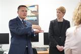 Health and social care secretary Wes Streeting and NHS England chief executive Amanda Pritchard while visiting the Abbey Medical Centre on Monday 