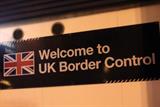 UK border control sign