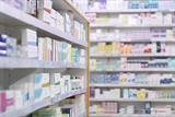 Medicines on shelves