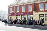 Patients queued around the block to say goodbye (photo: Solent News)