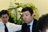 Andy Burnham (centre): GP out-of-hours integration plan (Photo: UNP)