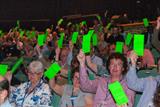 LMC votes: delegates not swayed by Elvis (photo: Pete Hill)