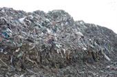 Waste at the landfill site, image copyright EA