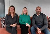 Cheil UK: (from left to right) Anna Watkins, Lynsey Stewart and Neil Noronha