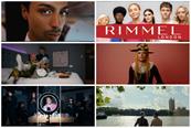 Clockwise top left: ads for Virgin Atlantic, Rimmel, Queer Britain, GLA Tourism, Pinterest and Premier Inn