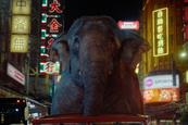 Virgin Media O2 spot sees elephant take the wheel for drive through Bangkok