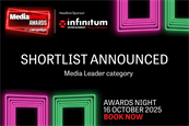 Media Week Awards: this year's ceremony will take place on 16 October