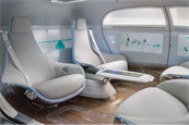 A look inside the Mercedes-Benz F 015 mobile living space, the luxury automaker’s driverless concept car unveiled at CES 2015