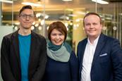 From left to right: Iain Phillip Lockwood-Holmes, managing partner Whitespace; Jean Lin, global CEO, Isobar; Iain Valentine, managing partner, Whitespace