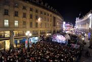 Party time: Absolute Radio's first birthday celebrations in Regent Street
