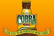 Cobra: promotes the lager's link with curry