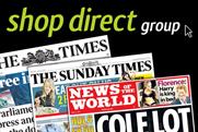 Shop Direct: suspends advertising in all News Int titles