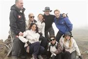 Comic Relief: celebrities take part in Red Nose Climb