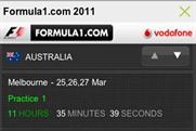F1 app: straight in at number three on the Brand Republic chart