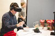 The 360-degree video let attendees look around an elaborate Egyptian palace