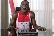 Usain Bolt: stars in Virgin Media campaign