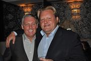 Hanging out: Arena Media's Steve Booth with Lawson Muncaster from City AM