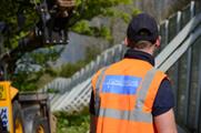 Eve and Gallowglass construct Glastonbury fencing