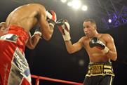 James DeGale fighting at Glow's boxing debut in 2012