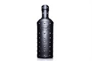 Absolut clothes bottle in leather and studs for rockstar edition