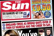 The Sun: front page pushes Euro Hols