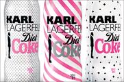 Diet Coke: limited edition bottle designs created by Karl Lagerfeld
