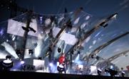 Muse takes the stage at London's Horseguard Parade