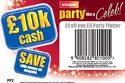 Iceland run scratch card promo around I'm a Celebrity sponsorship