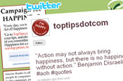 Twitter: Top Tips supports Cancer Research UK